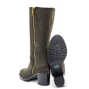 ROSS AND SNOW Gold Rosina Boots Sz 9